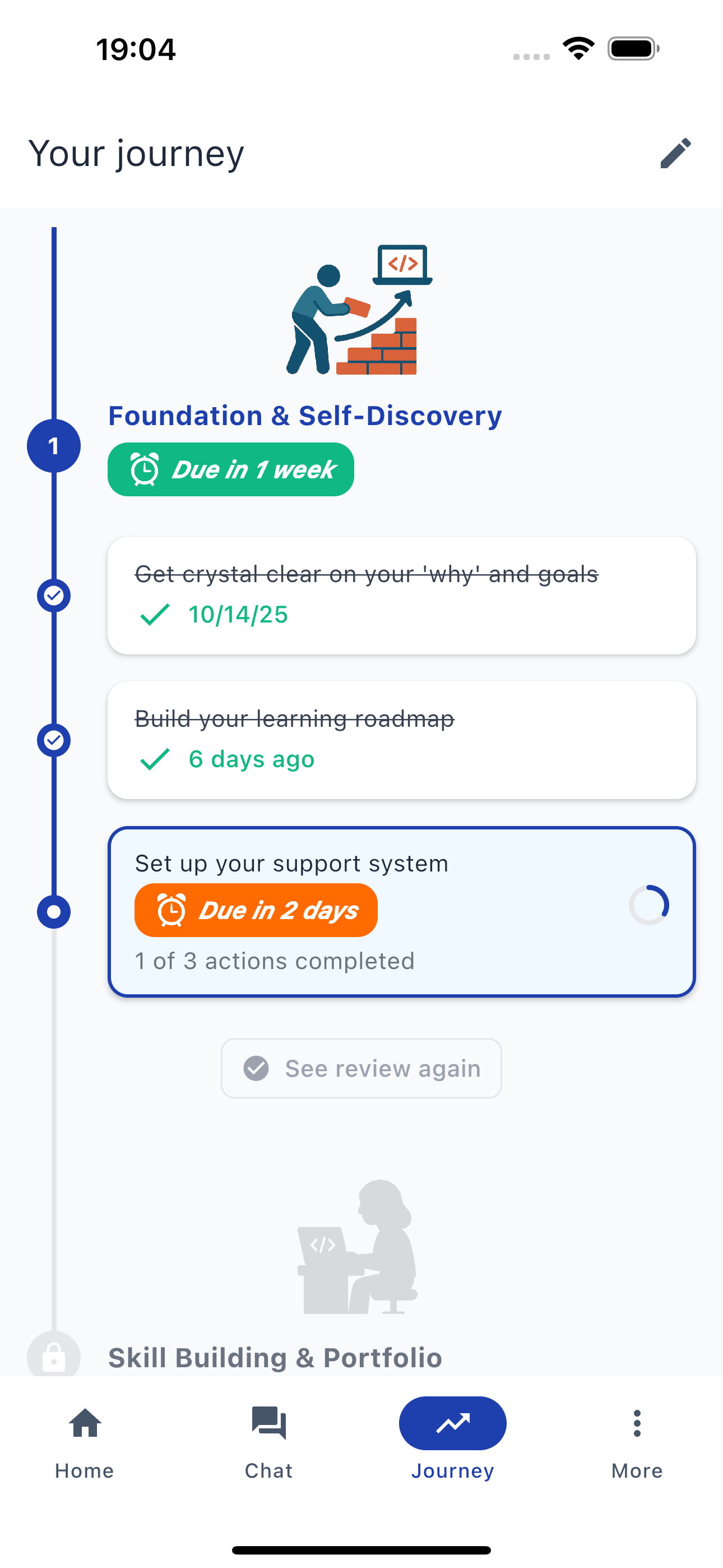 Career coaching conversation